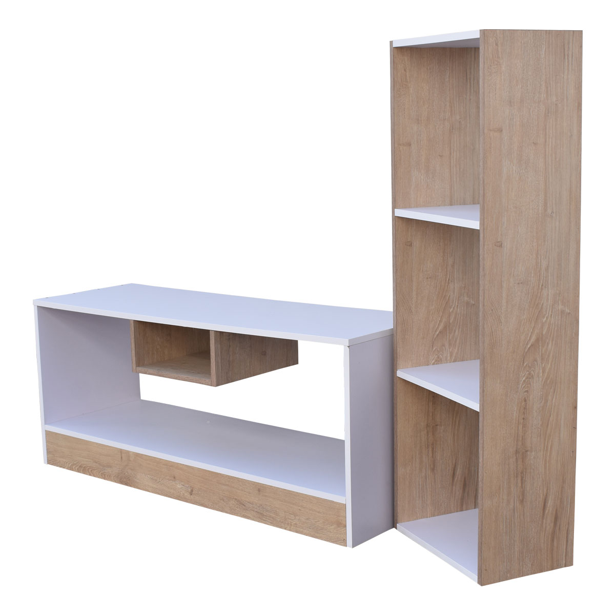 Centro de entretenimiento para tv y Mueble Libreros Líbano Hogare