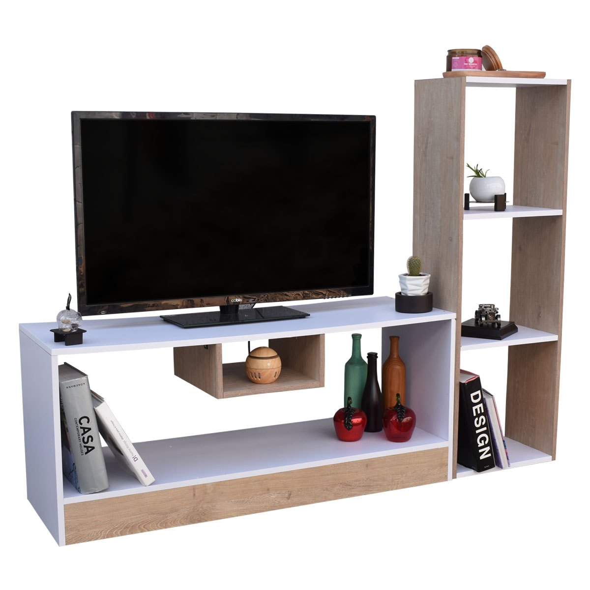 Centro de entretenimiento para tv y Mueble Libreros Líbano Hogare