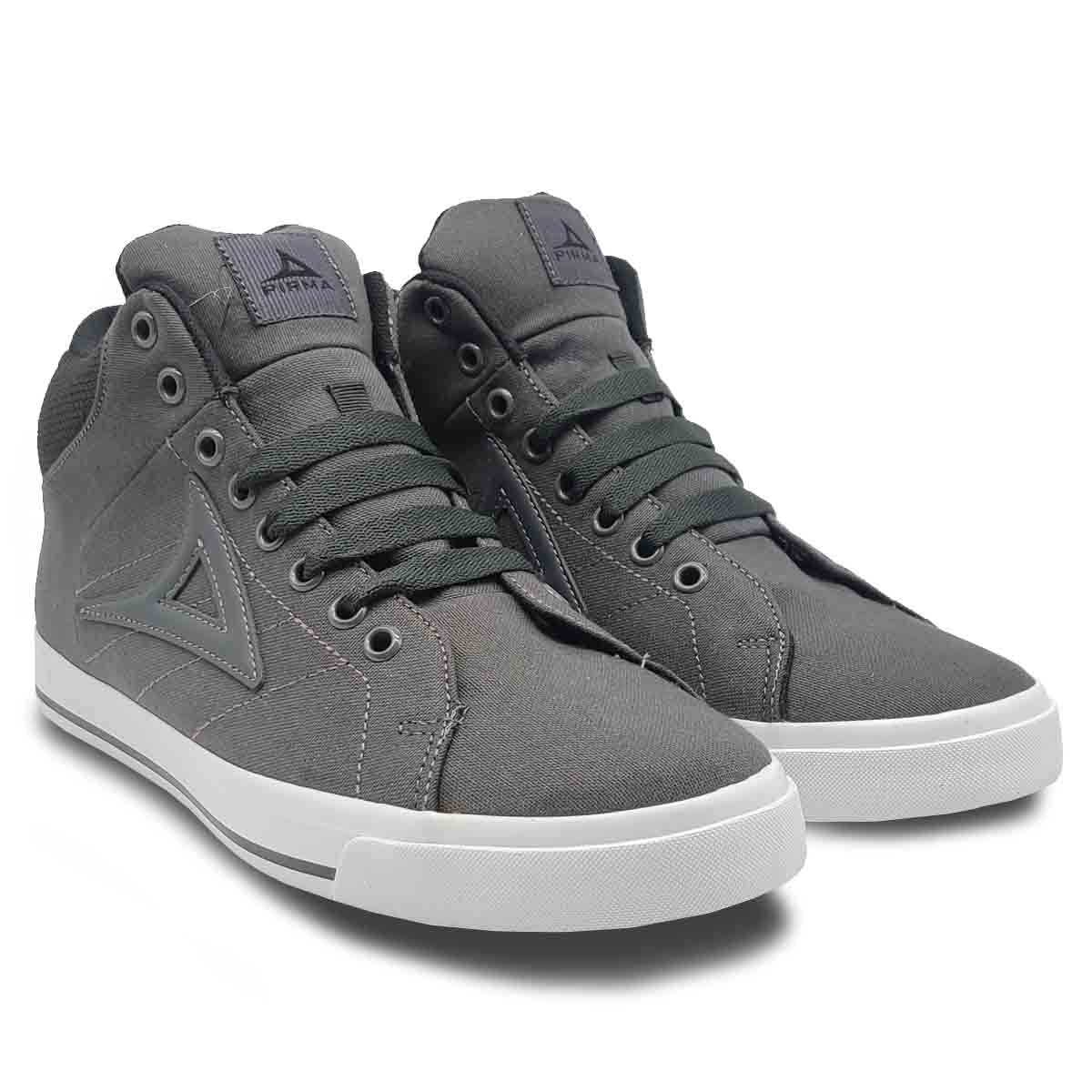 Tenis Pirma 422 Gris Oxford Blanco Sneakers Hombre Casuales 