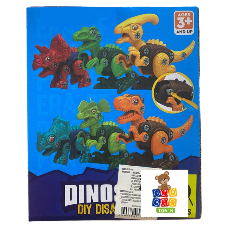 Dinosaurio Armable Didáctico Construcción Caja Diy