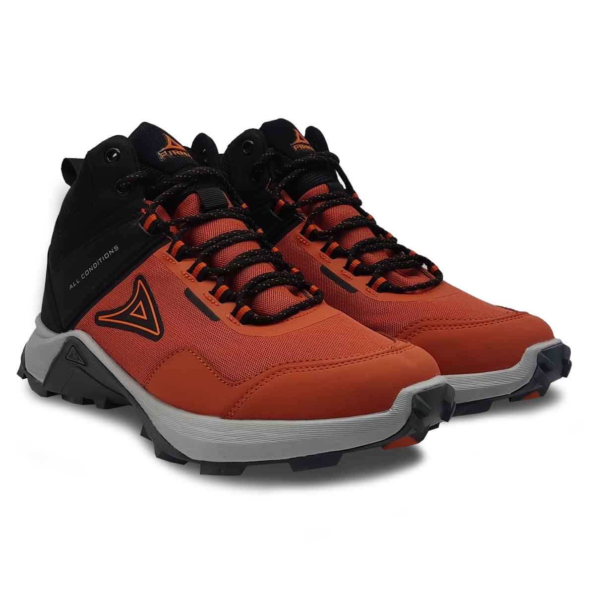 Pirma 1308 Gris Naranja Botas Todo Terreno Hombre Deportivas Senderismo Montañismo.