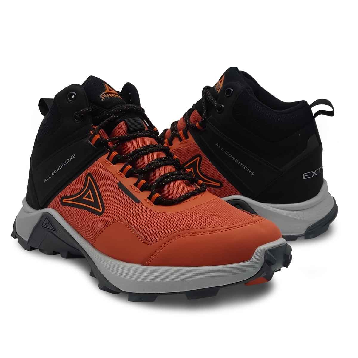 Pirma 1308 Gris Naranja Botas Todo Terreno Hombre Deportivas Senderismo Montañismo.