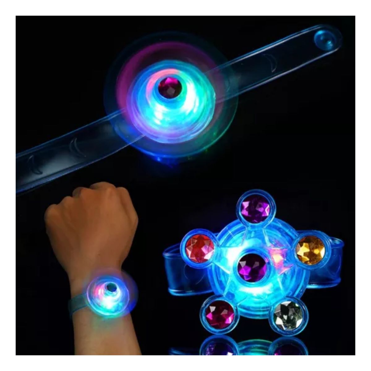 Pack Fiesta Infantil Luminosa Pulseras 18 Piezas 