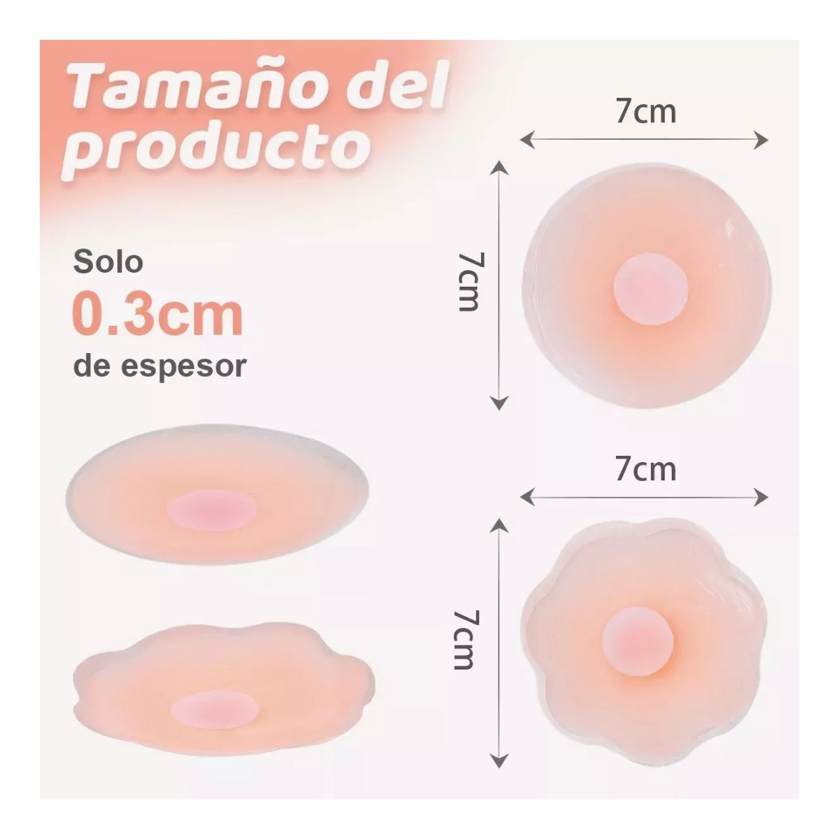 12 pcs Pezoneras Bra Levanta Push Up Cubre Pezón De Silicon