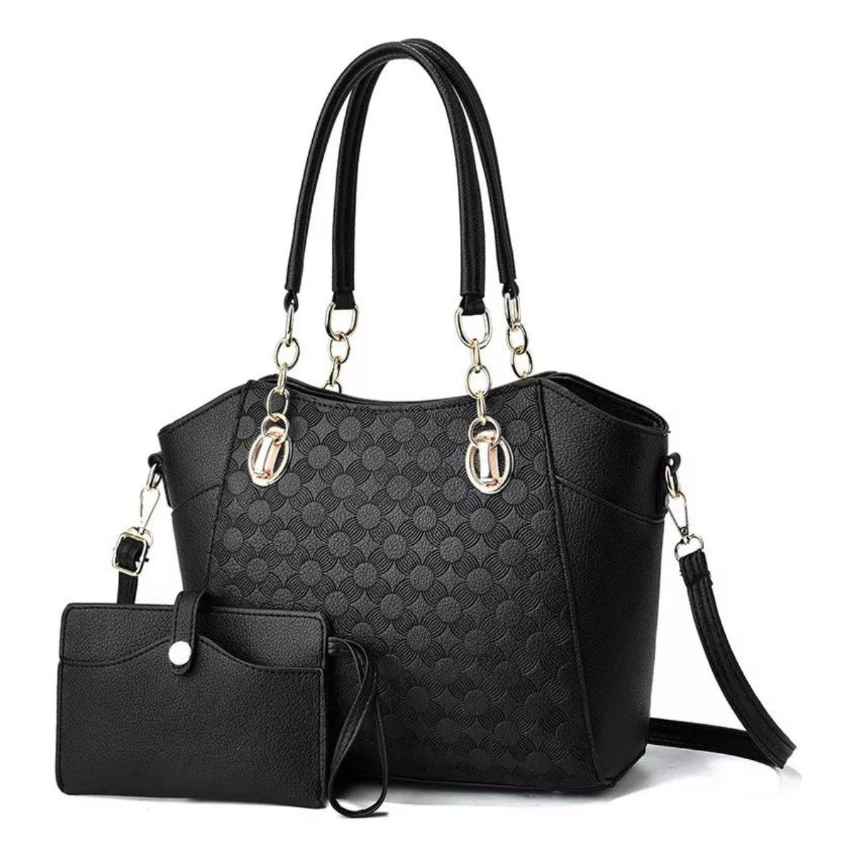 Bolso De Mano Para Mujer Bandolera Moda Hombro Negro