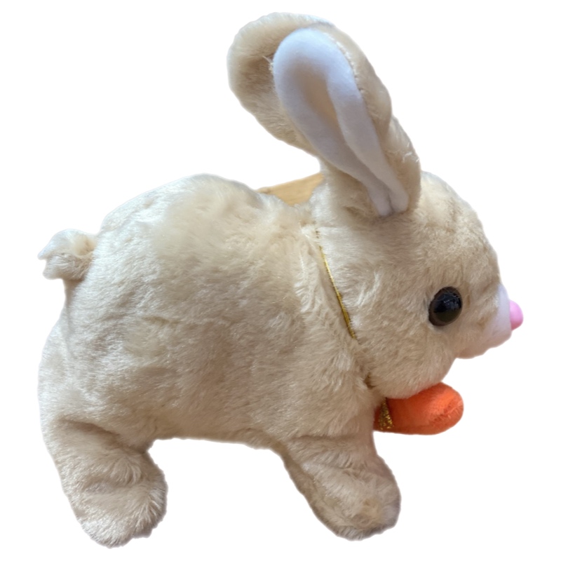 Conejo con Zanahoria Realista Con Sonido Y Movimiento De Juguete
