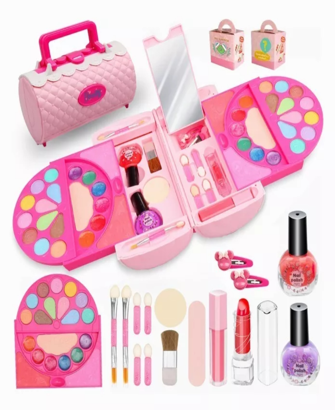 Set De Belleza Pinturas Para Nena Maquillaje Caja Unicornio