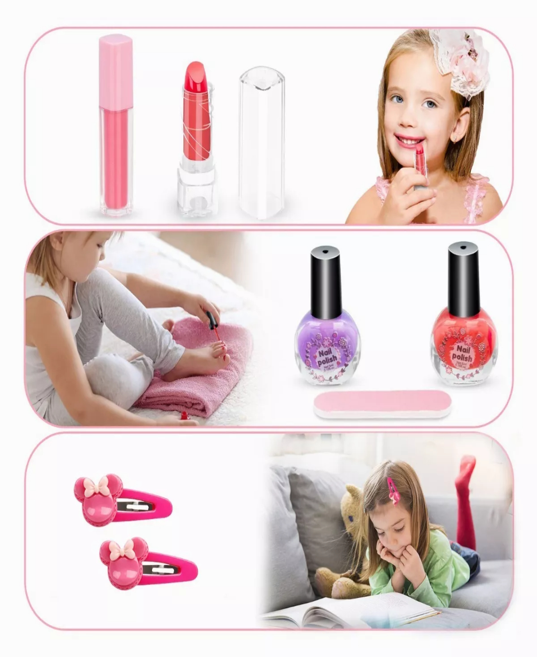 Juego Maquillaje Belleza Para Niña Cosméticos Conjunto 58pzs