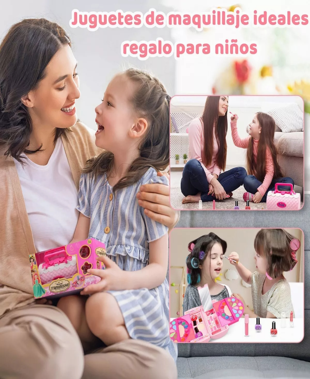 Juego Maquillaje Belleza Para Niña Cosméticos Conjunto 58pzs