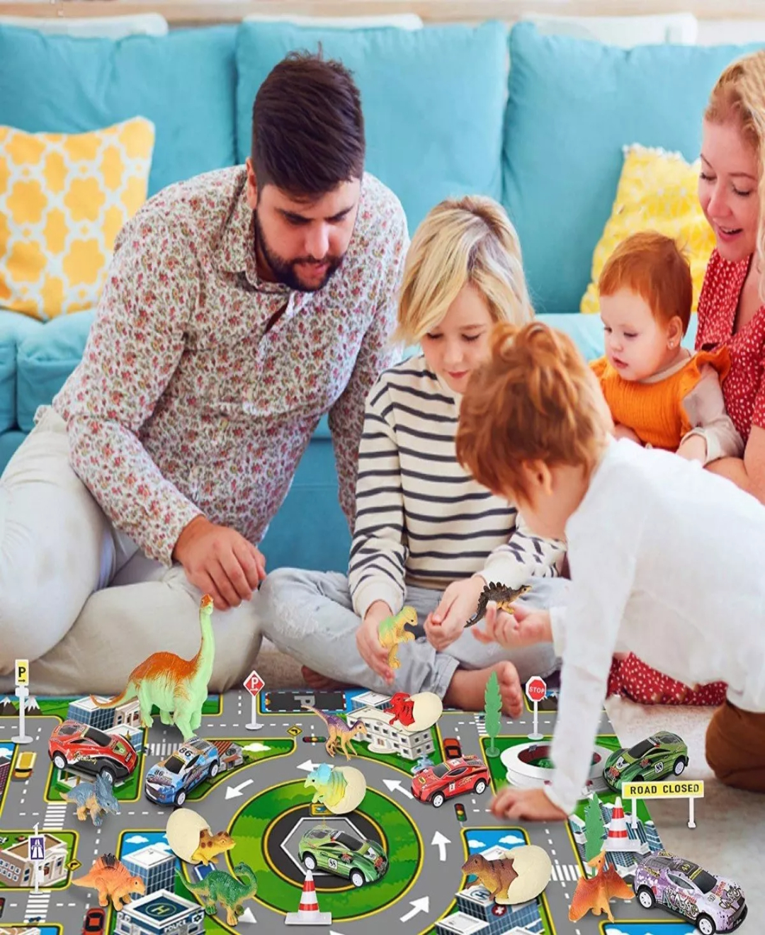 37 En 1 Juguete De Camión Transportador Dinosaurio Vehículo