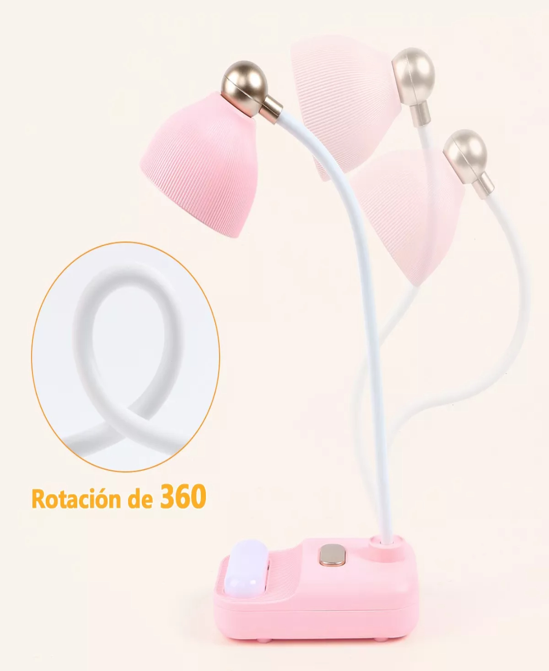 Lámpara Led Escritorio Ajustable Recargable Usb,para Lectura