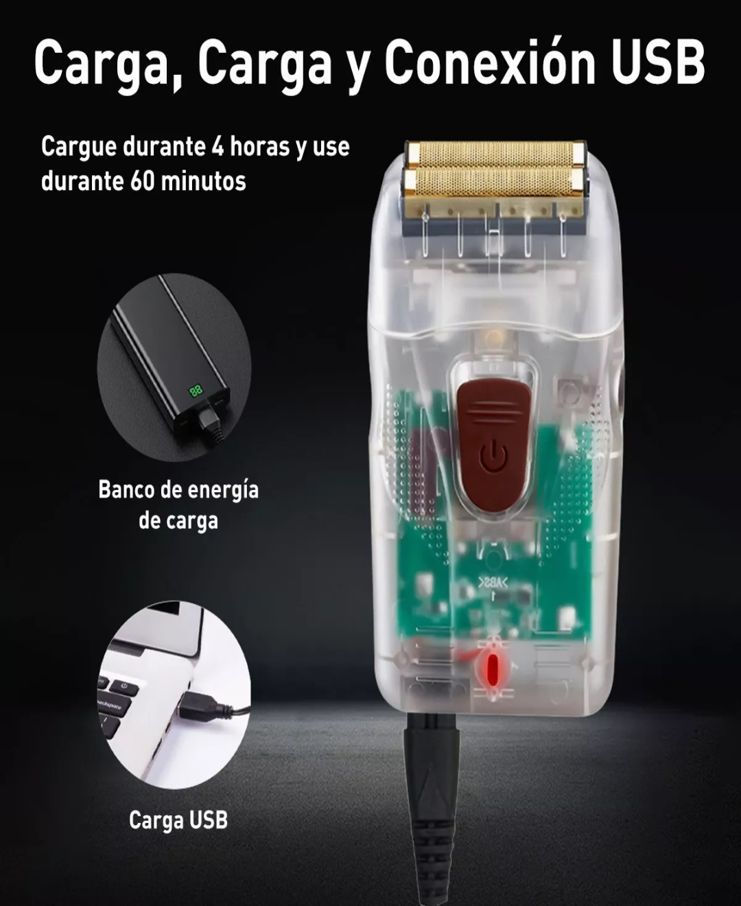 Cortadora De Pelo Maquina Para Cortar Cabello Rasuradora Kit