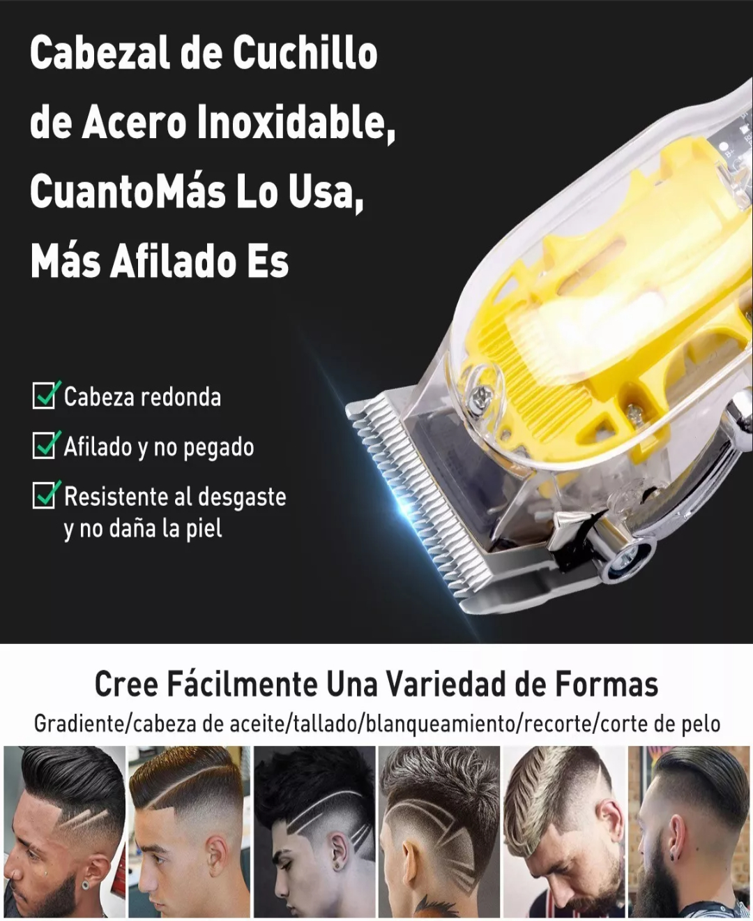 Cortadora De Pelo Maquina Para Cortar Cabello Rasuradora Kit