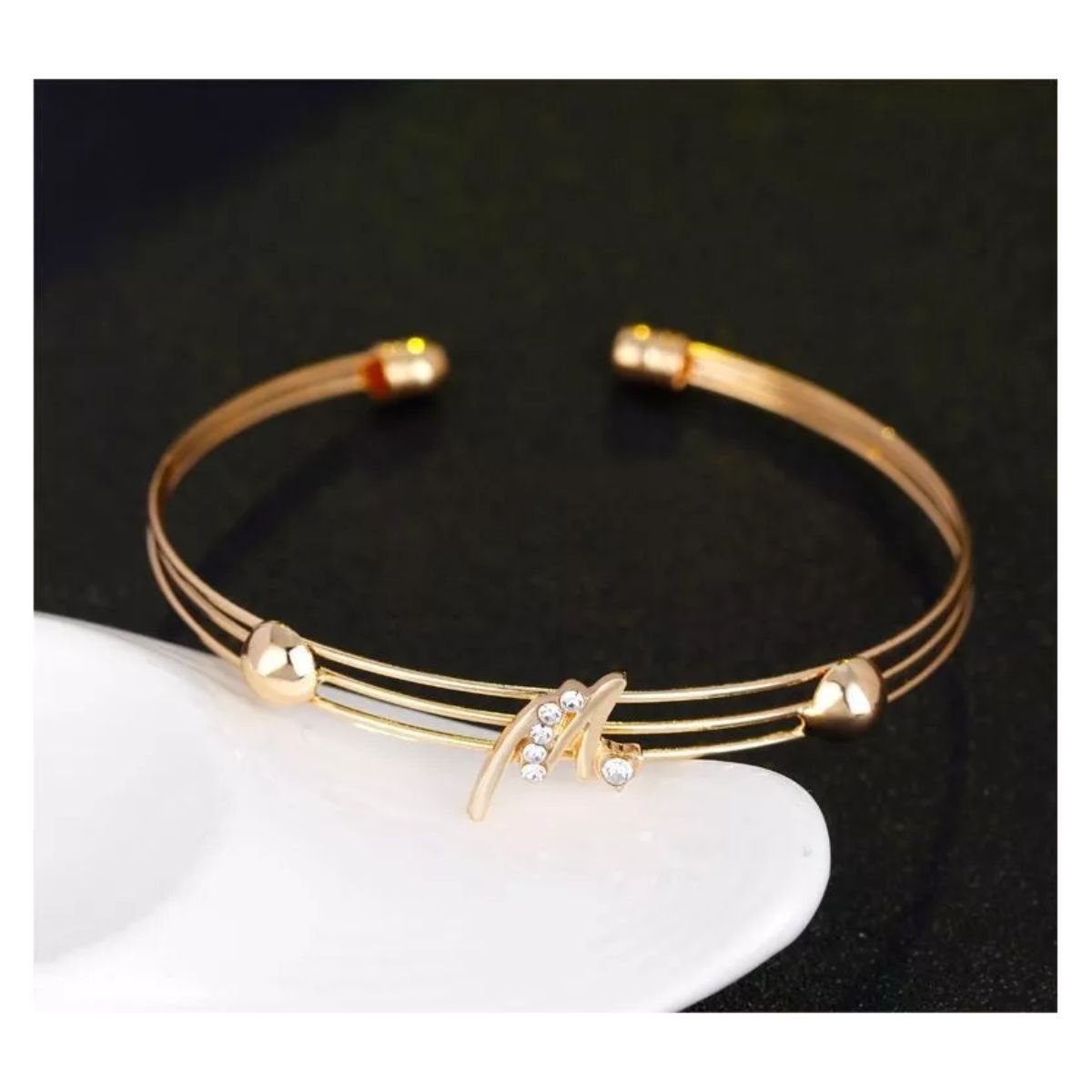 Collares De Bisutería Dijes Aretes Para Mujer Diamante Joyas Dorado-forma M