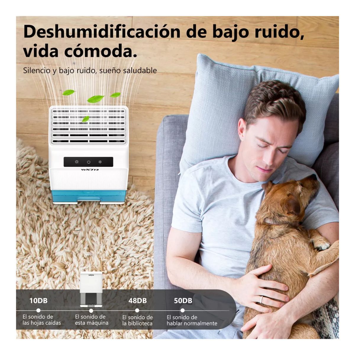 Deshumidificador Eléctrico Portátil 1000 ml Blanco 110 v