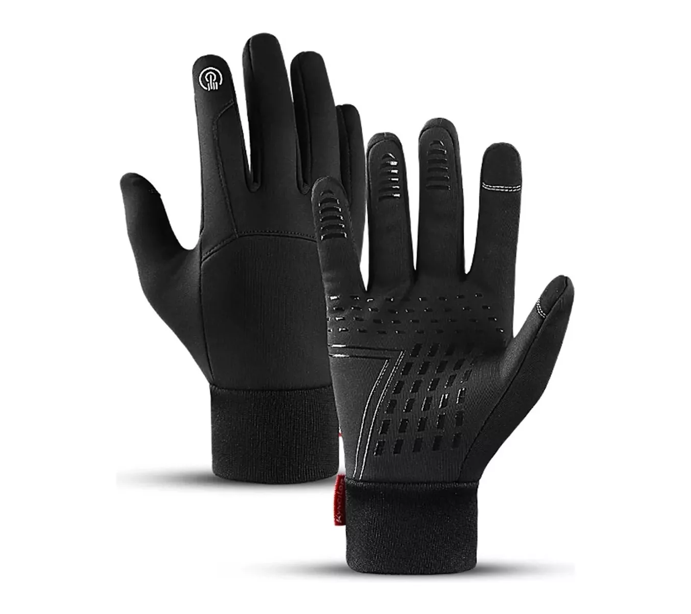 Guantes Cuero Térmicos Impermeables Touch Para Moto/bici M