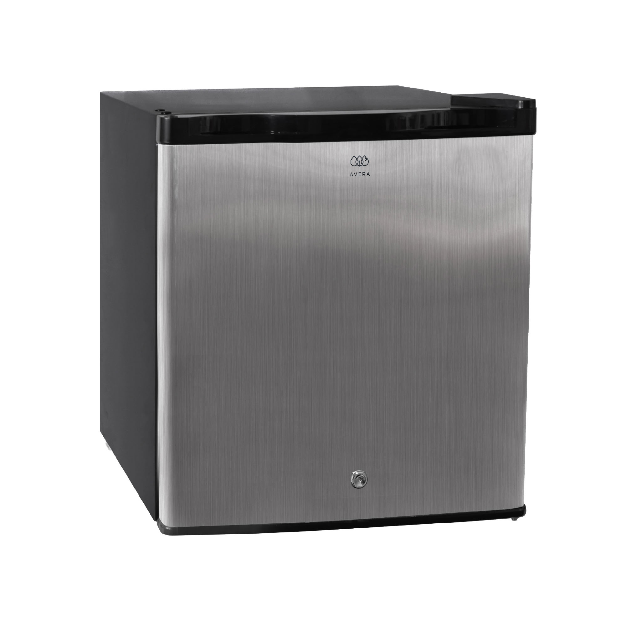 Frigobar Mini Color Plata De 1.6 Pies 45 Litros Con Llave  Avera FB46L
