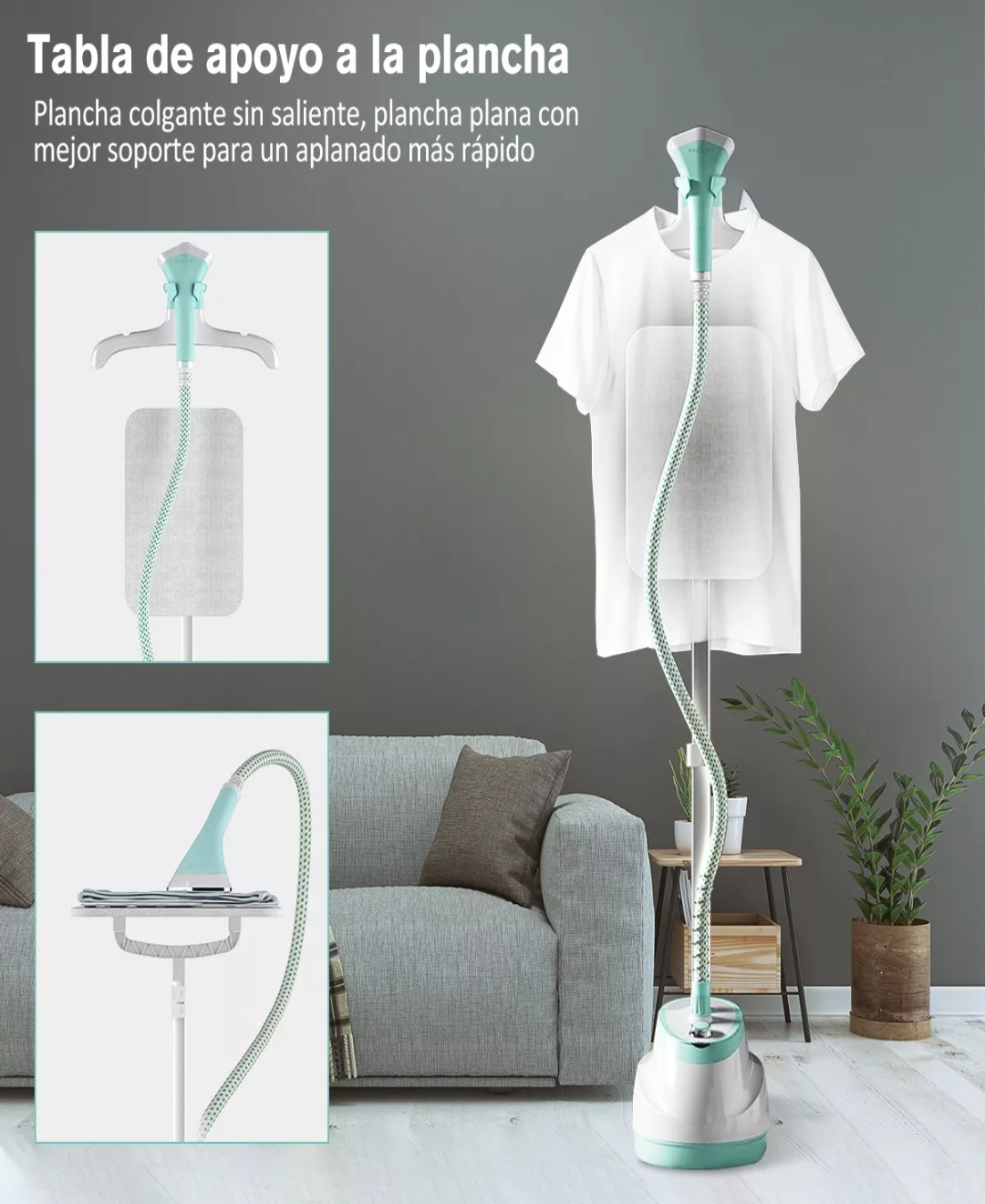 Plancha De Vapor De Mano Con Tabla De Planchar Verde 110v