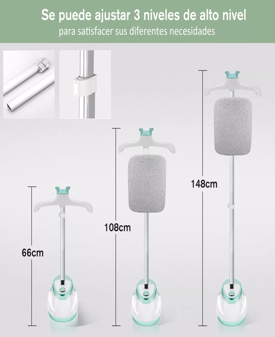 Plancha De Vapor De Mano Con Tabla De Planchar Verde 110v