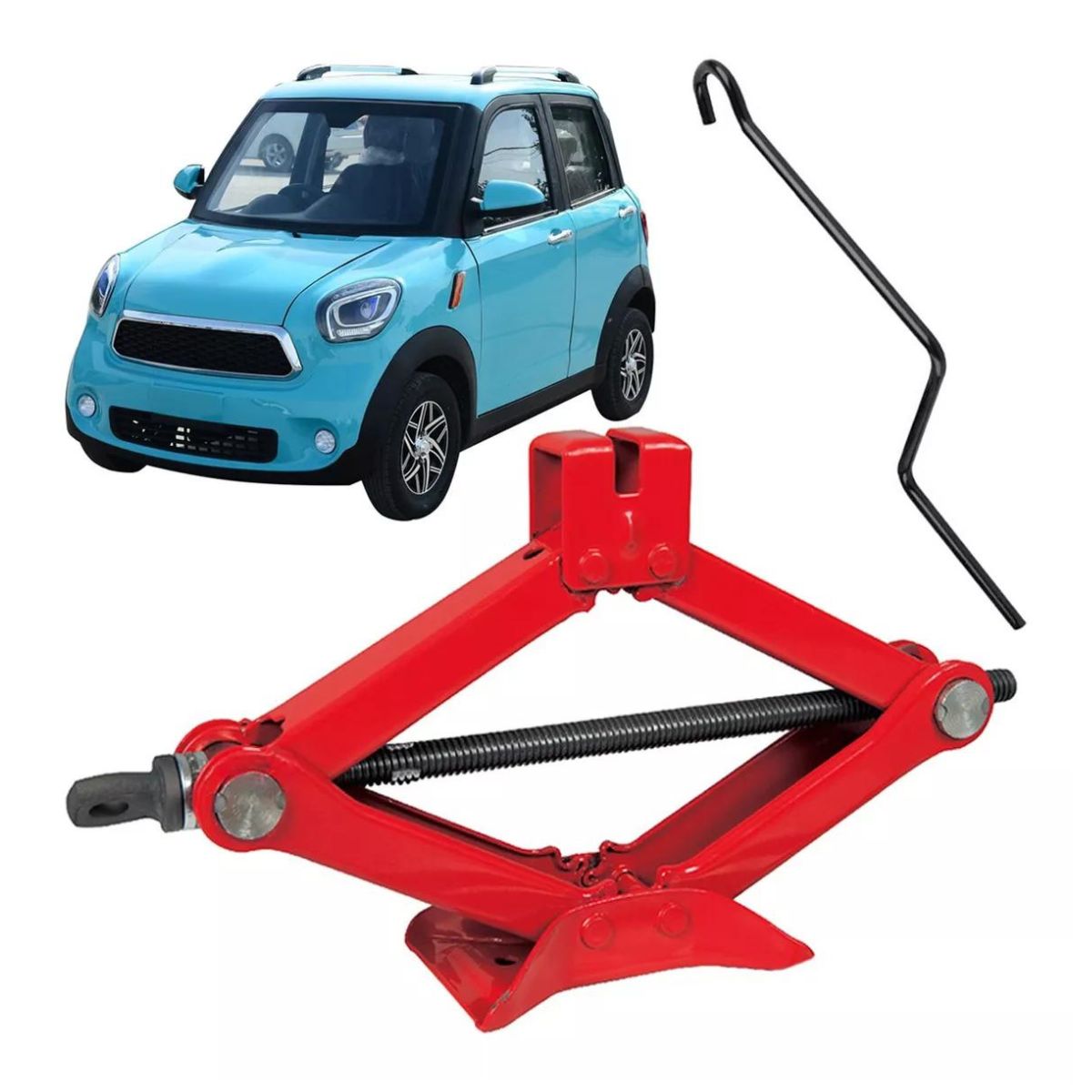 Gato Mecánico Tijera 2 Ton(2000kg) Gatos Para Coches rojo