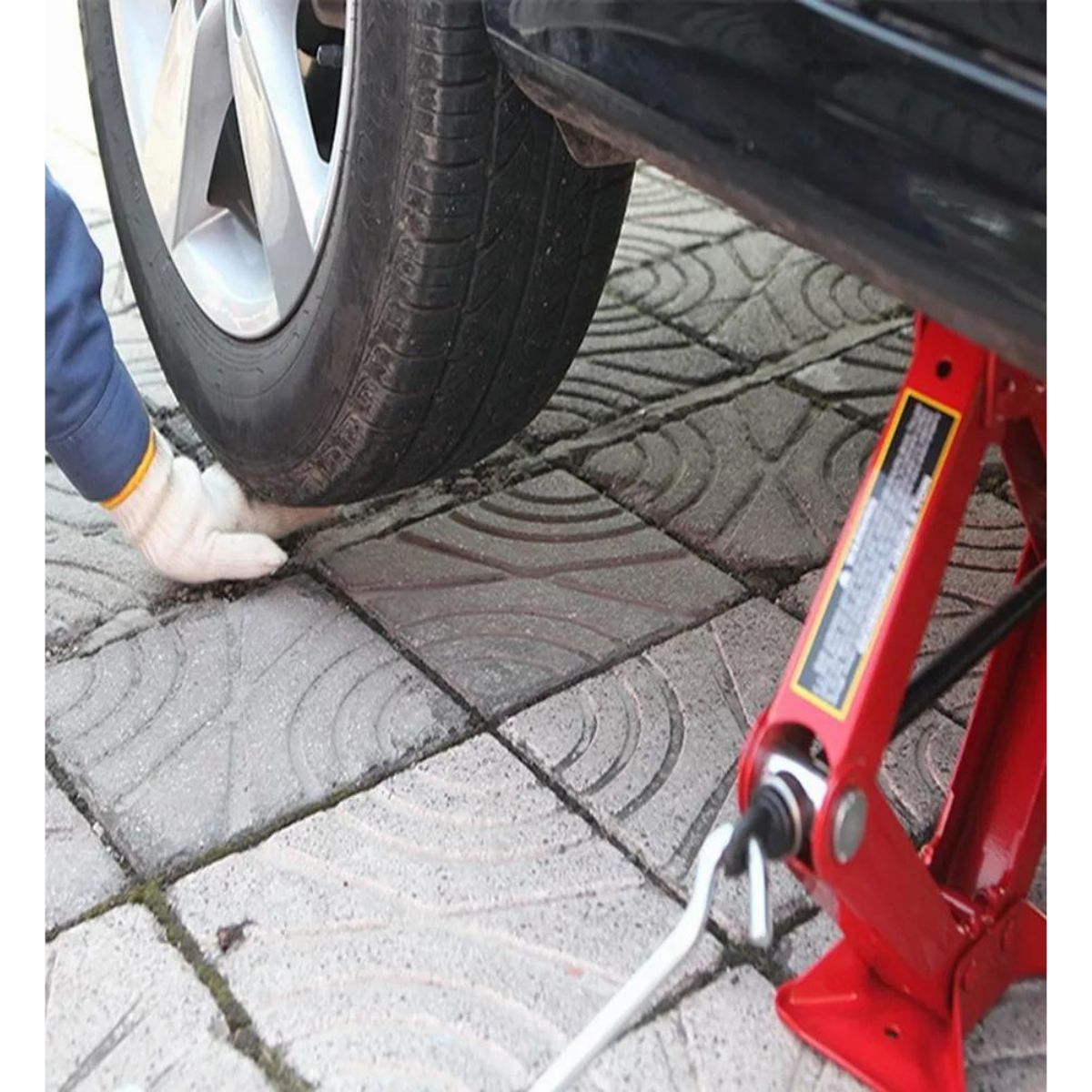 Gato Mecánico Tijera 2 Ton(2000kg) Gatos Para Coches rojo