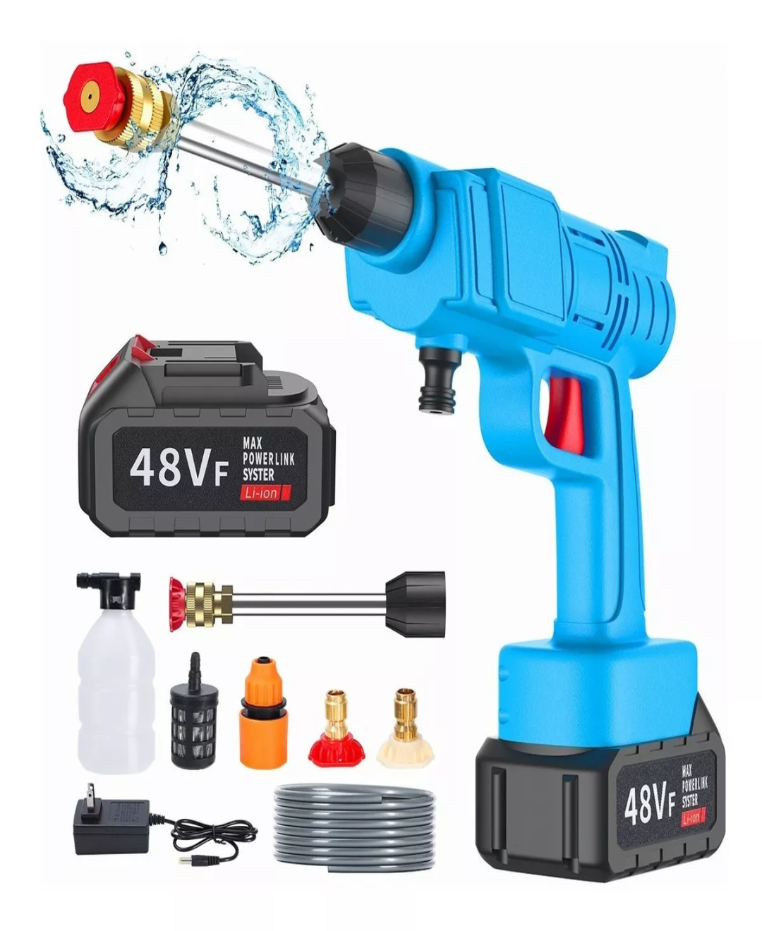 Hidrolavadoras Inalámbrica Pistola De Lavado Alta Presión