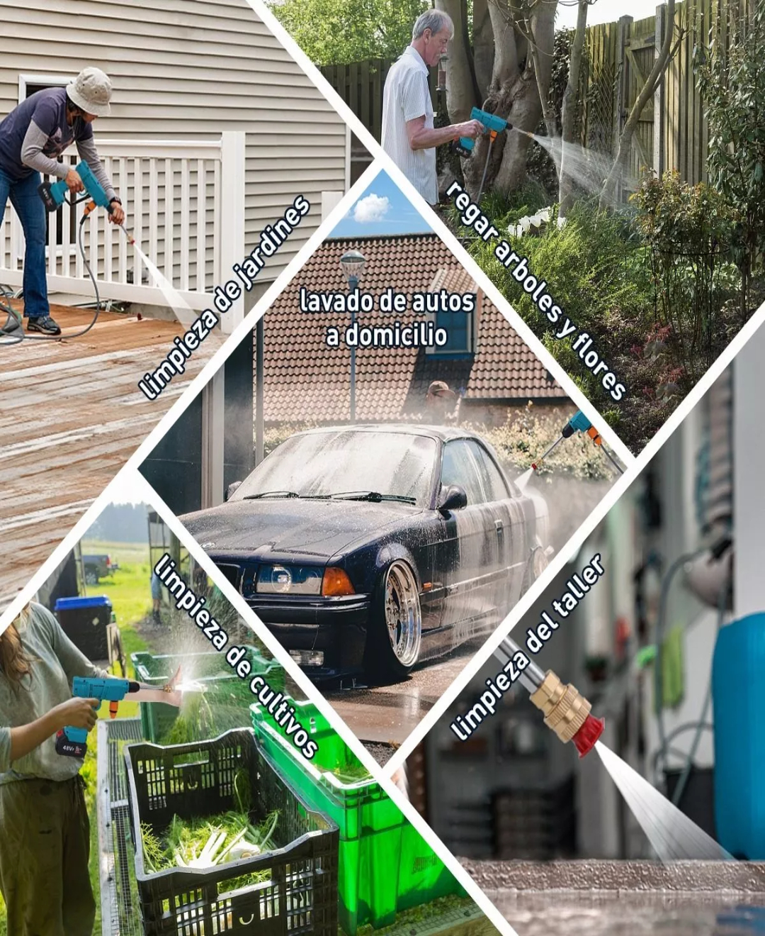 Hidrolavadoras Inalámbrica Pistola De Lavado Alta Presión