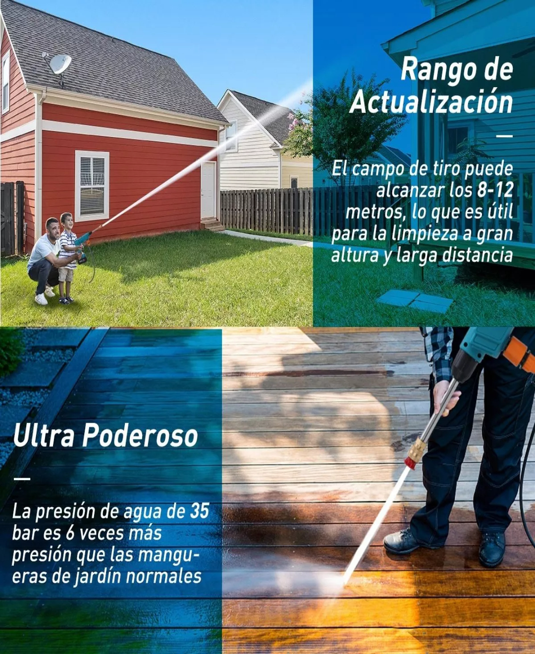 Hidrolavadoras Inalámbrica Pistola De Lavado Alta Presión