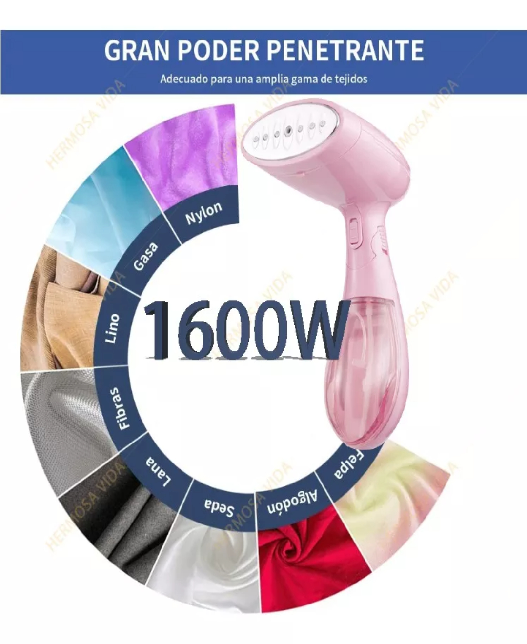 Plancha De Vapor Plegable Portátil Alta Potencia