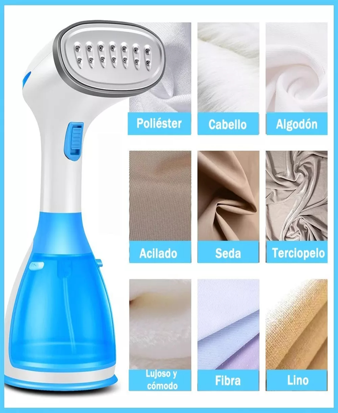 Plancha De Vapor Vertical Portátil, Vaporizador Ropa 1100w.