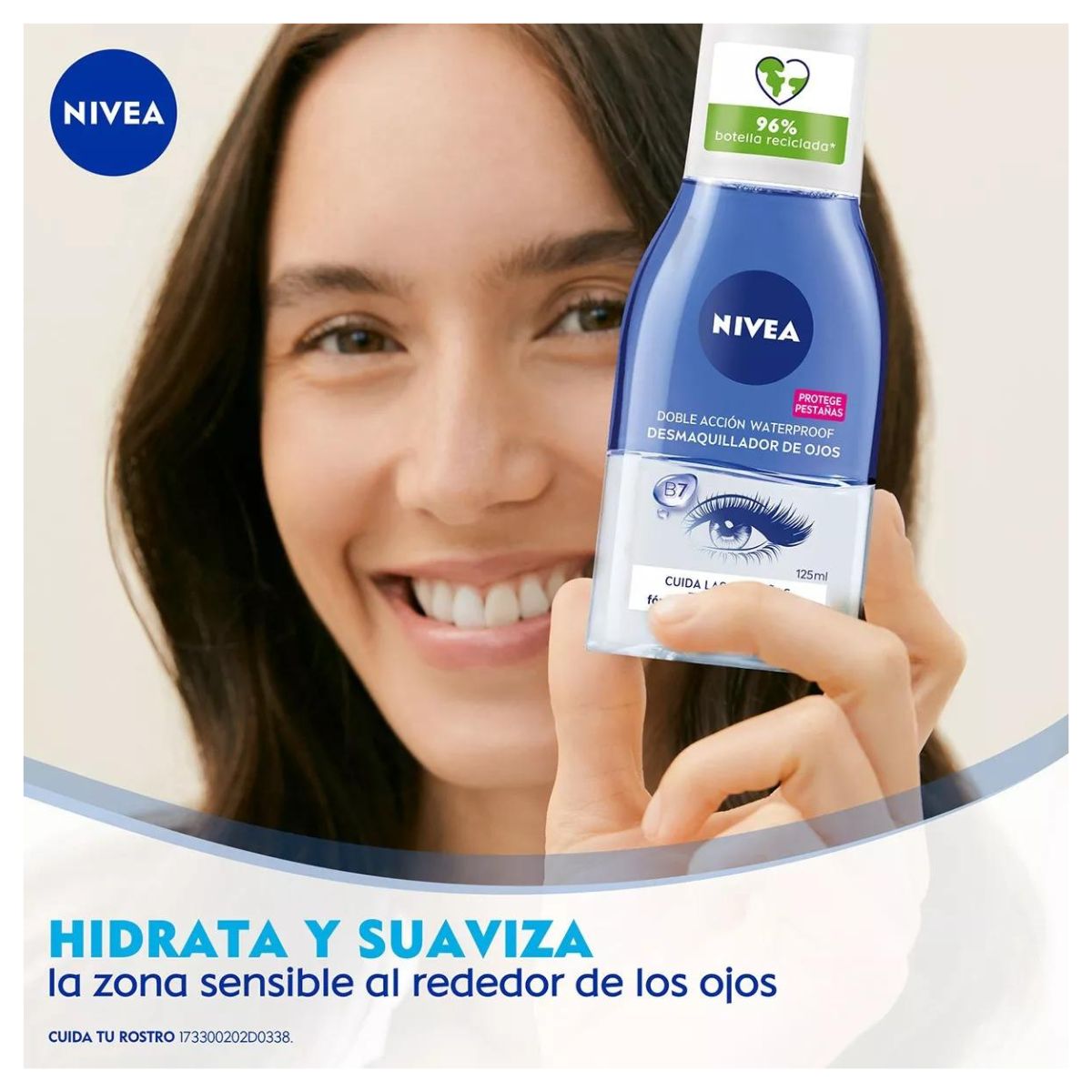 Desmaquillante De Ojos Nivea Bifásico Con Biotina - 125 ml