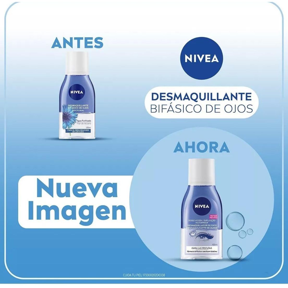 Desmaquillante De Ojos Nivea Bifásico Con Biotina - 125 ml