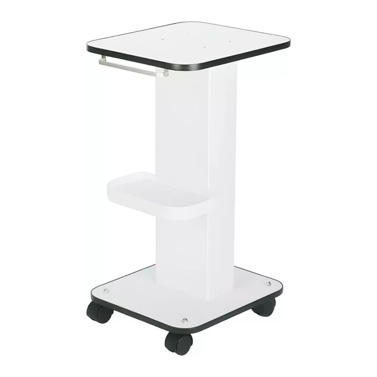 Mesa Carrito Auxiliar para Spa Estetica, Color Blanco