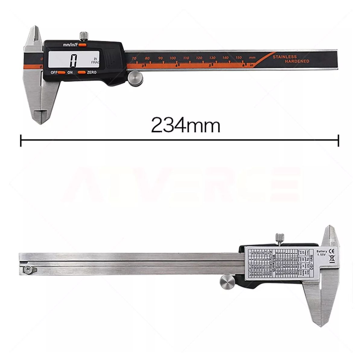 Calibrador Vernier Digital Lcd Pie Rey 15cm Acero Inoxidable