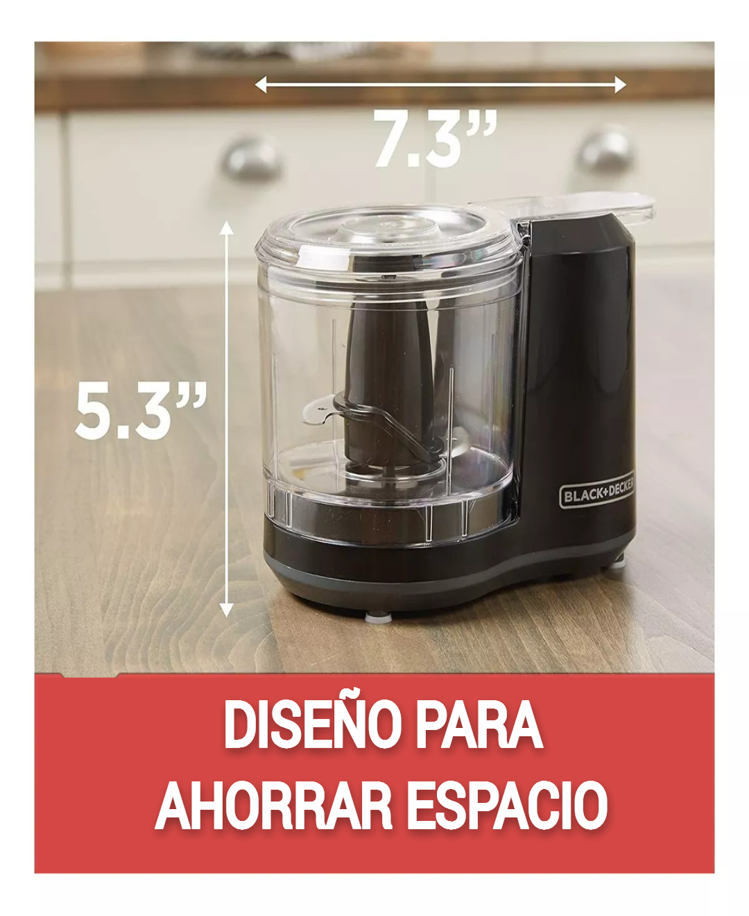 Procesador de alimentos Black+Decker HC150 70W negra 120V
