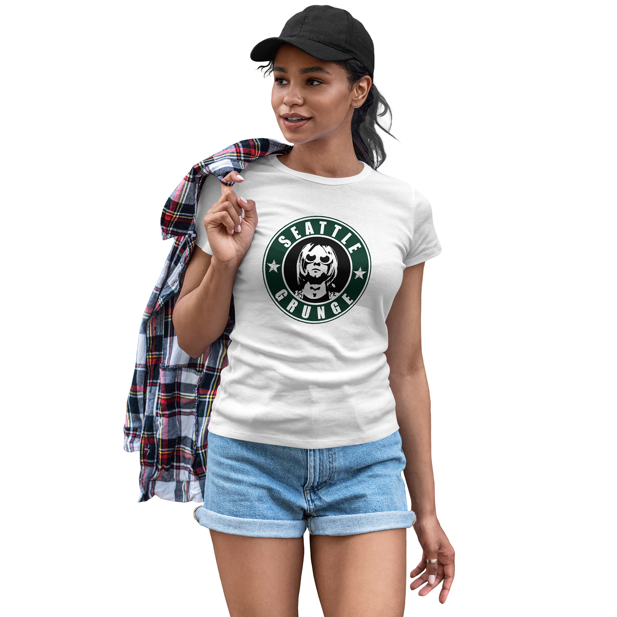 Playera Casual para Dama Nirvana Seattle Grunge Kurt Cobain