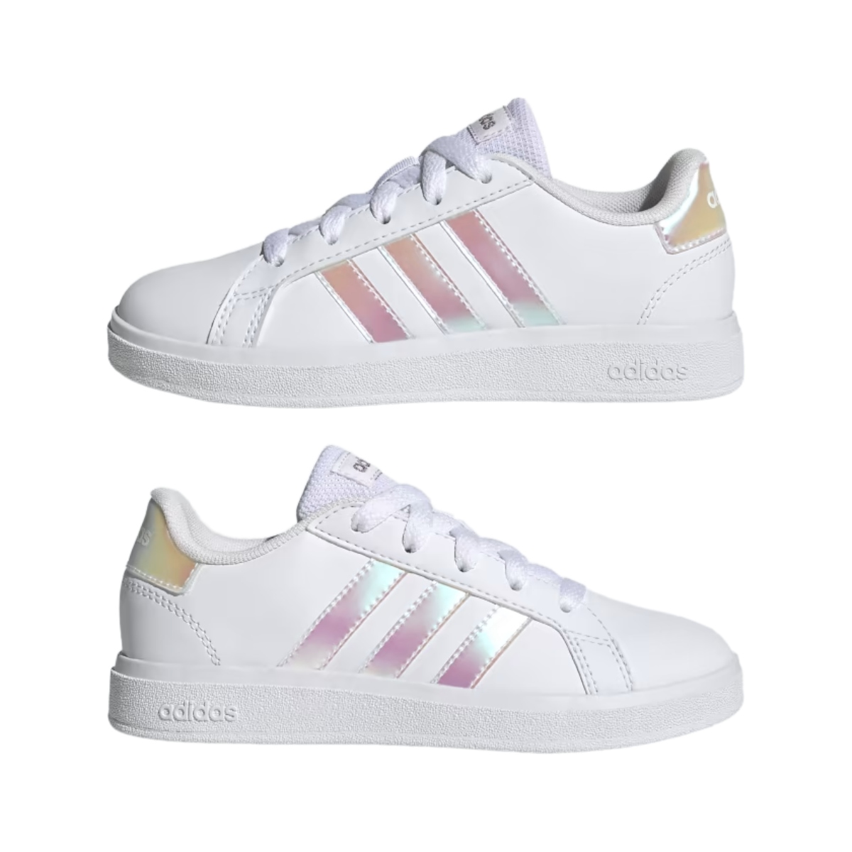 Tenis Casual Adidas Grand Court 20. K Blanco tornasol de Mujer GY2326