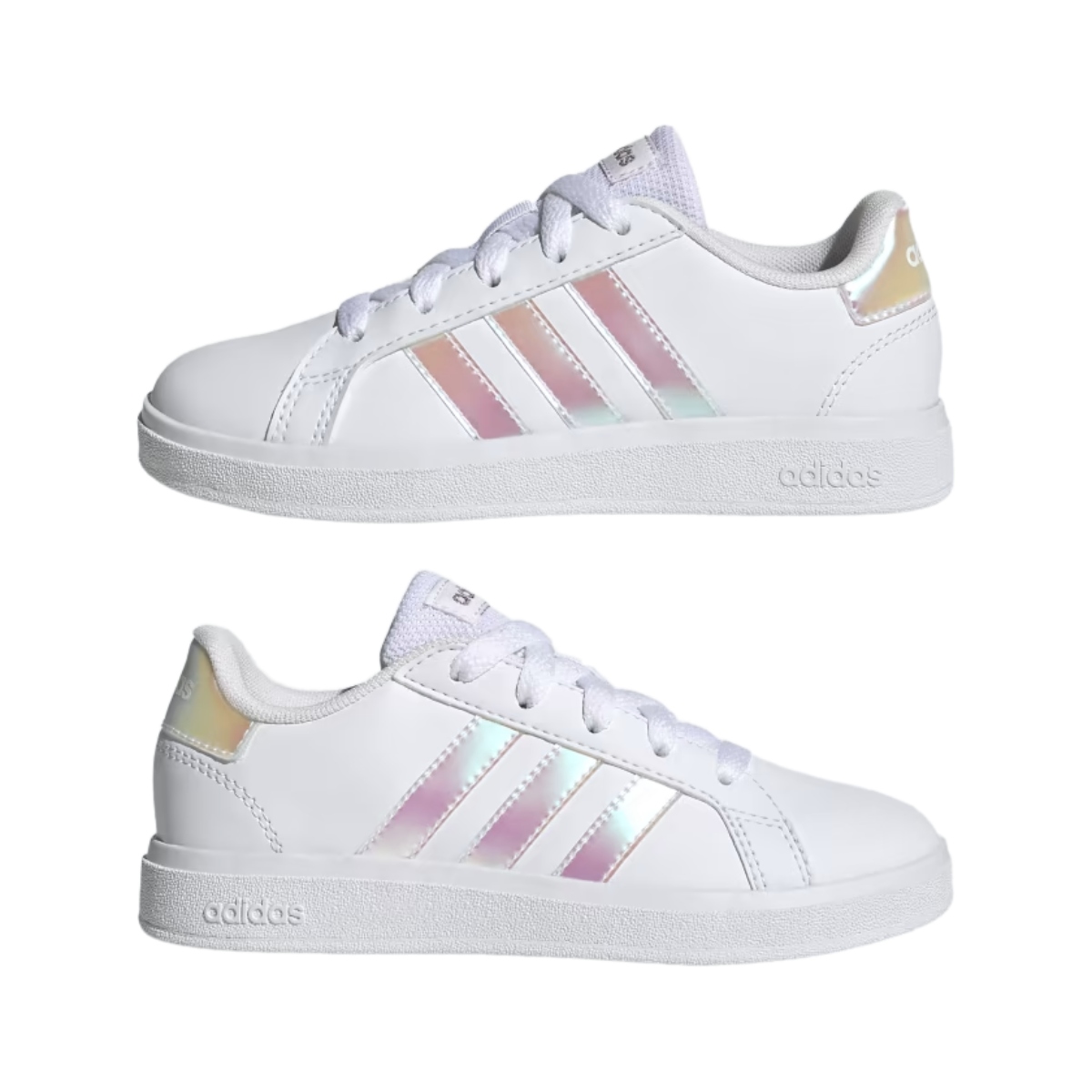 Tenis Casual Adidas Grand Court 20. K Blanco/tornasol de Mujer GY2326.
