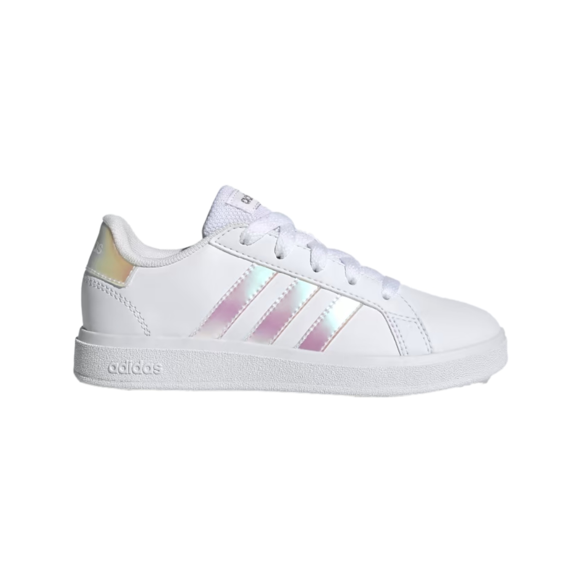 Tenis Casual Adidas Grand Court 20. K Blanco/tornasol de Mujer GY2326.
