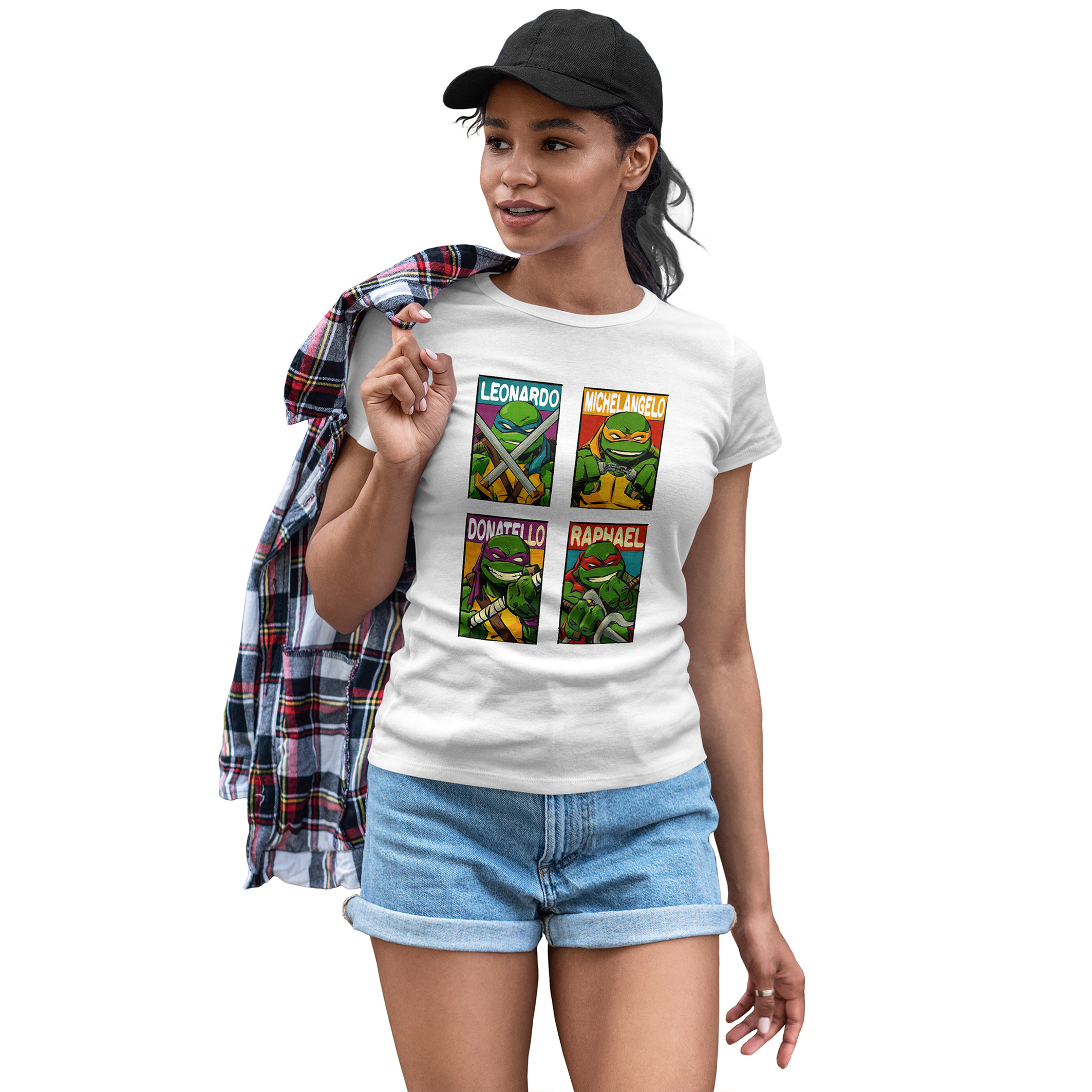 Playera Las Tortugas Ninja Adolecentes Serie Tv para Dama