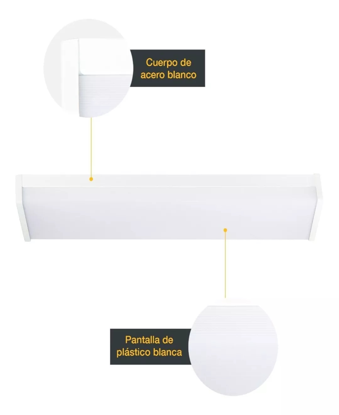 Lámpara Techo Led Blanco 24w 4000k 1500 Lumimexico