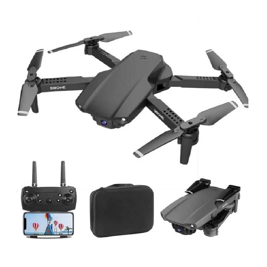Mini Drone E99 Con Doble Cámara 4k Nuevo Blanco/ Negro