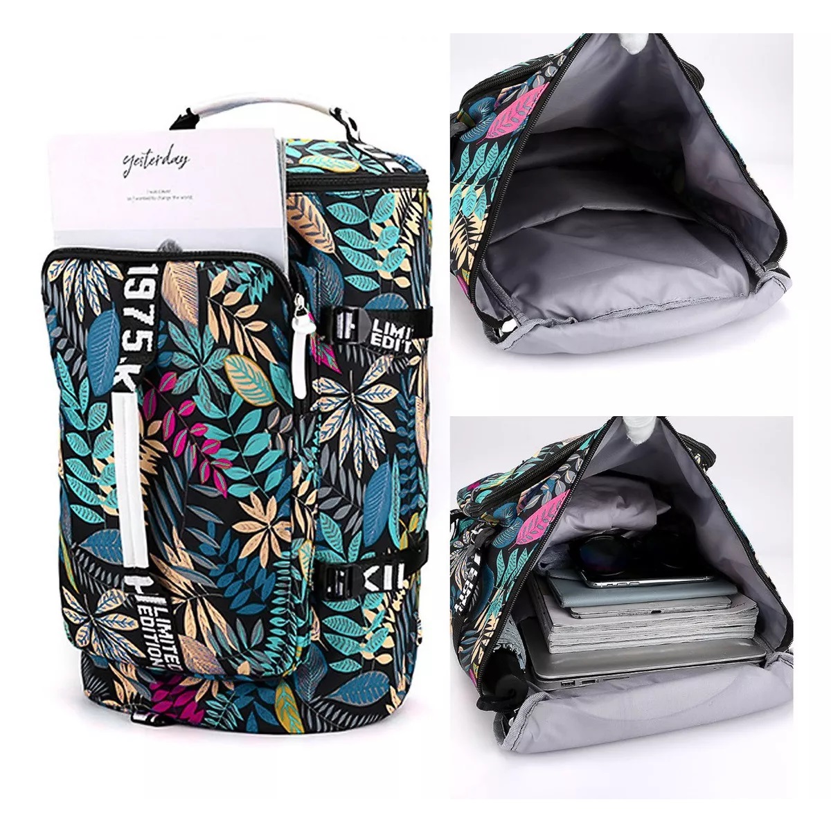 Mochila Deportiva Hombre De Moda Maleta Gym Impermeable Blue Mapple