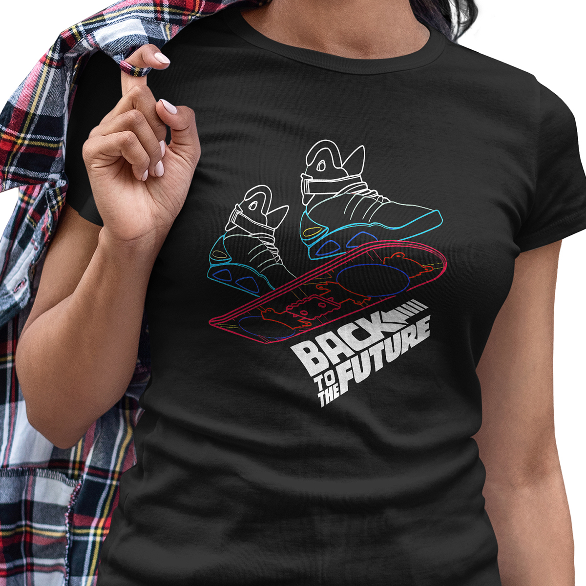 Playera Volver al Futuro Pelicula Back To Future para Dama