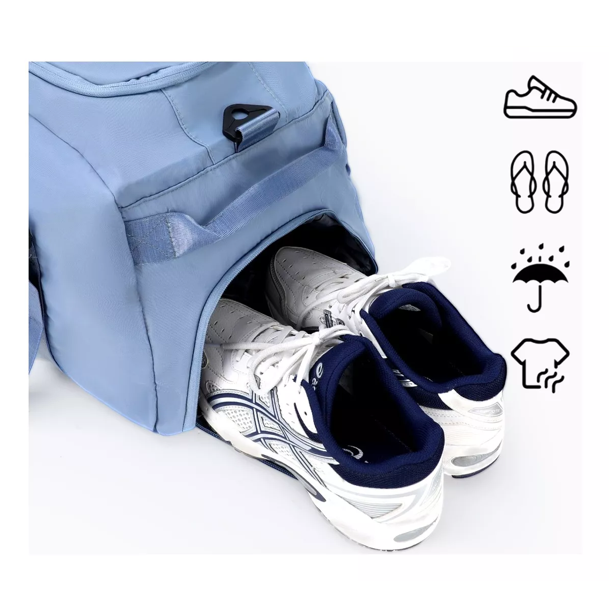 Maleta Deportiva Bolsa Gym Viaje Mochila Moda Fitness Bag Azul