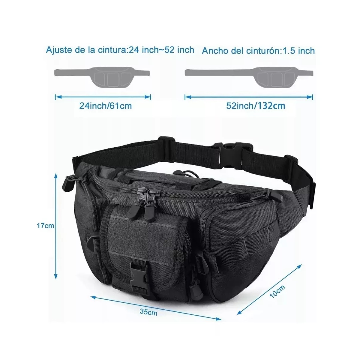 Cangurera Tactica Militar Impermeable Riñonera Deportiva