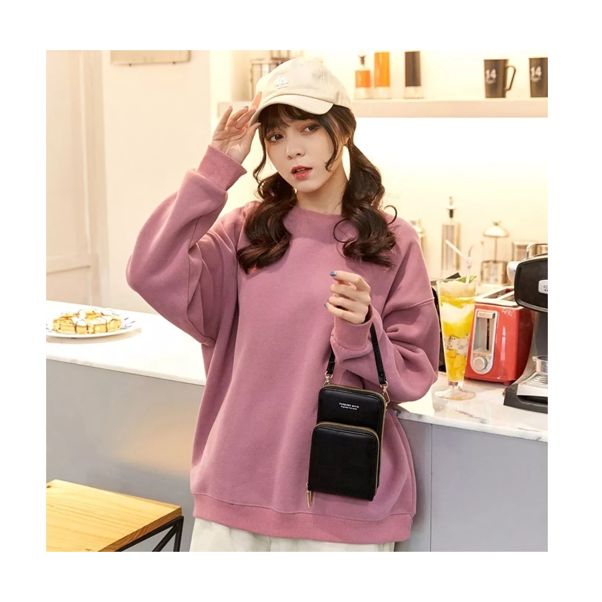 Bolsa Bandolera Cruzada Mujer Monedero Carteras Mochila Dama Negro