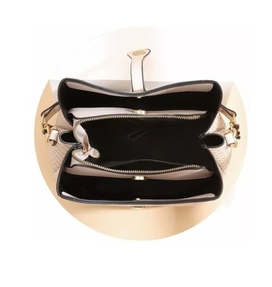 Bolso Para Mujer De Cuero Crossbody Gran Bolsa De Hombro negro