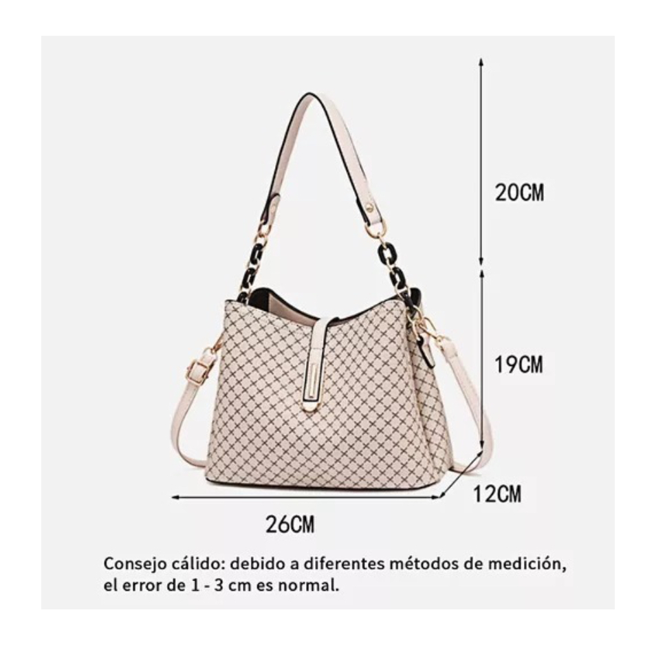 Bolso Para Mujer De Cuero Crossbody Gran Bolsa De Hombro negro