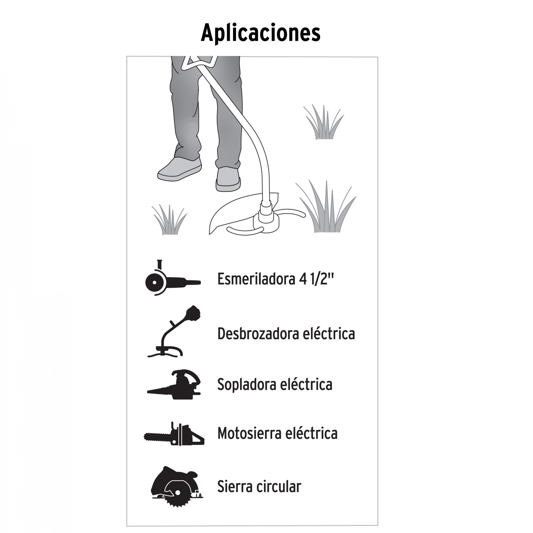 EXTENSIÓN ELÉCTRICA USO RUDO 15 M 2X16 AWG PARA 1 CLAVIJA VOLTECK 40191